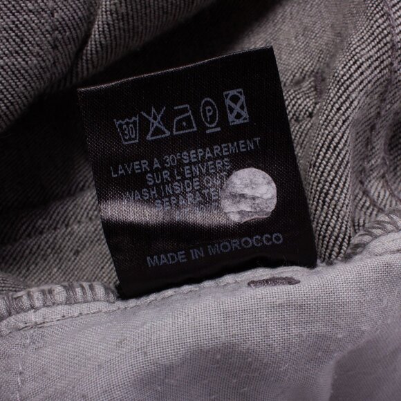 ISABEL MARANT ETOILE black gray cotton blend patch work skinny fit jeans - Picture 7 of 7